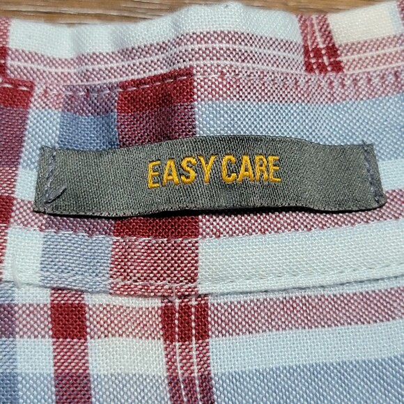 The Foundry Long Sleeve Full Button Red & Grey Plaid - Size 5XL - Picture 6 of 6